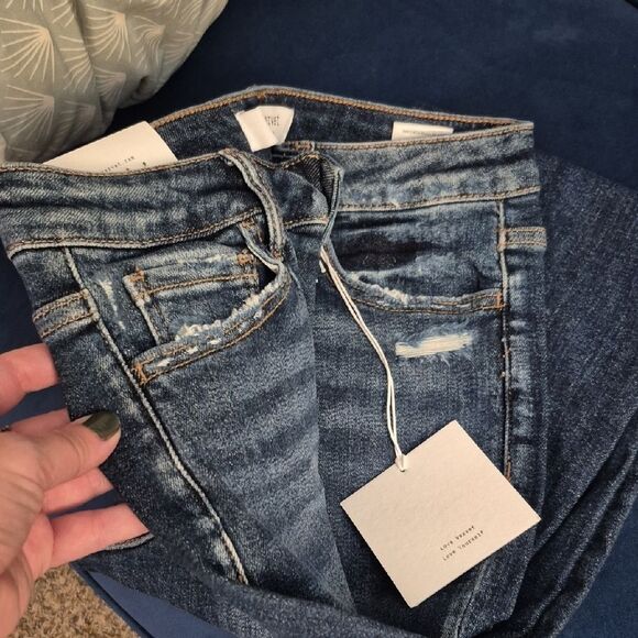 💲2️⃣0️⃣ Bundled ✔️Lovervet By VERVET Womens Dark RINSE Blue Jeans "JACKIE" Sz 8 - Picture 7 of 15